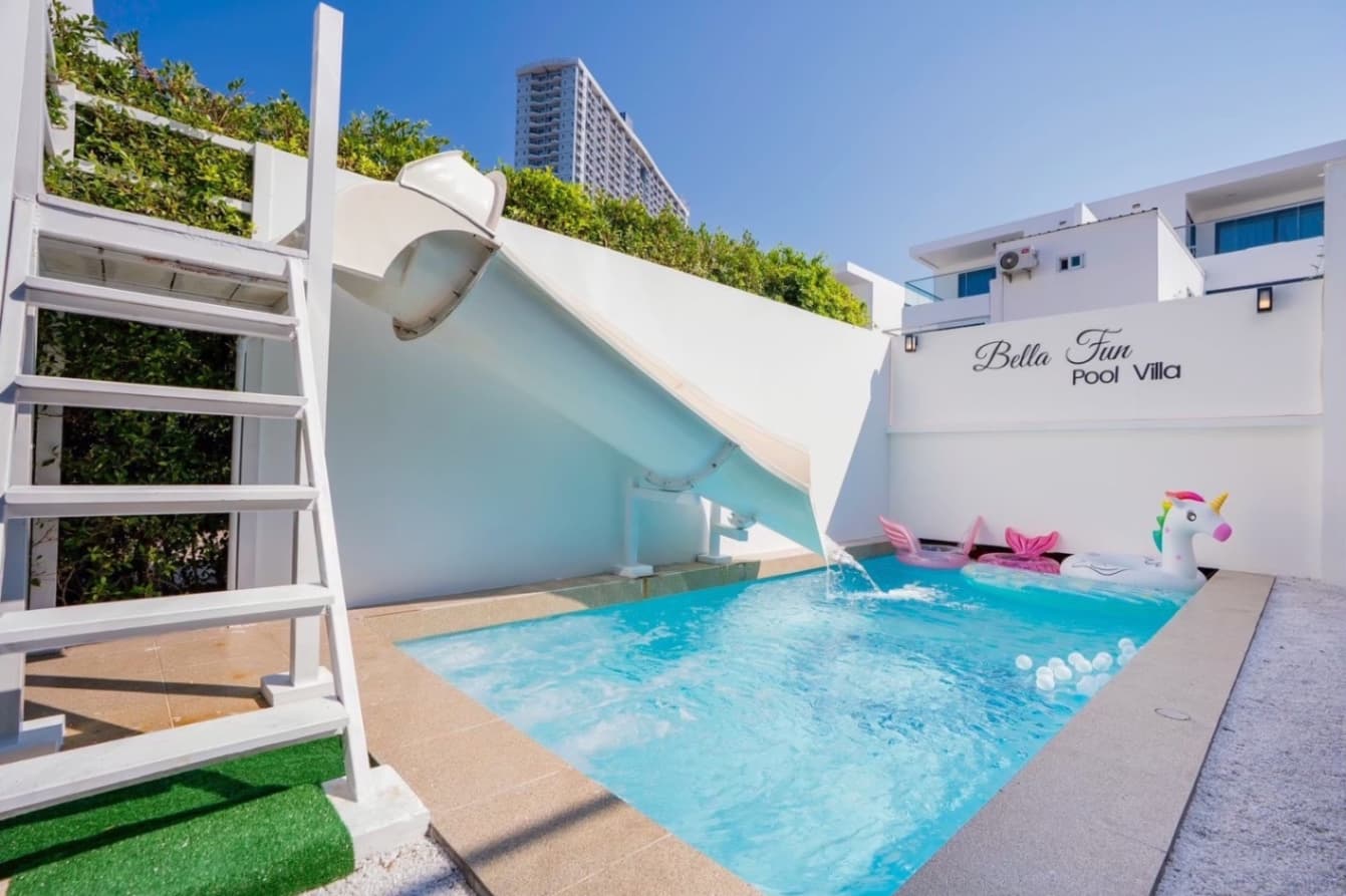 Bella fun pool villa บริเวณภายนอก ชลบุรี, พัทยาใต้ รูปที่ 11