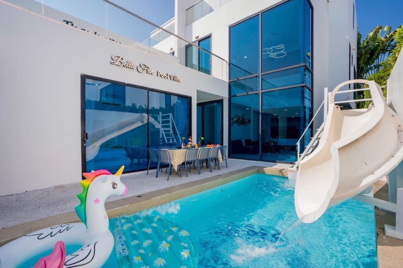 Bella fun pool villa บริเวณภายนอก ชลบุรี, พัทยาใต้ รูปที่ 14
