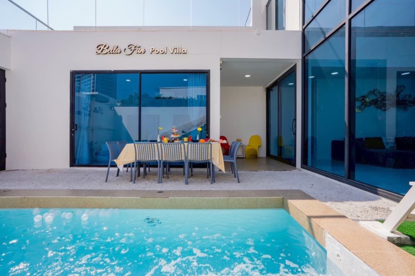 Bella fun pool villa บริเวณภายนอก ชลบุรี, พัทยาใต้ รูปที่ 10