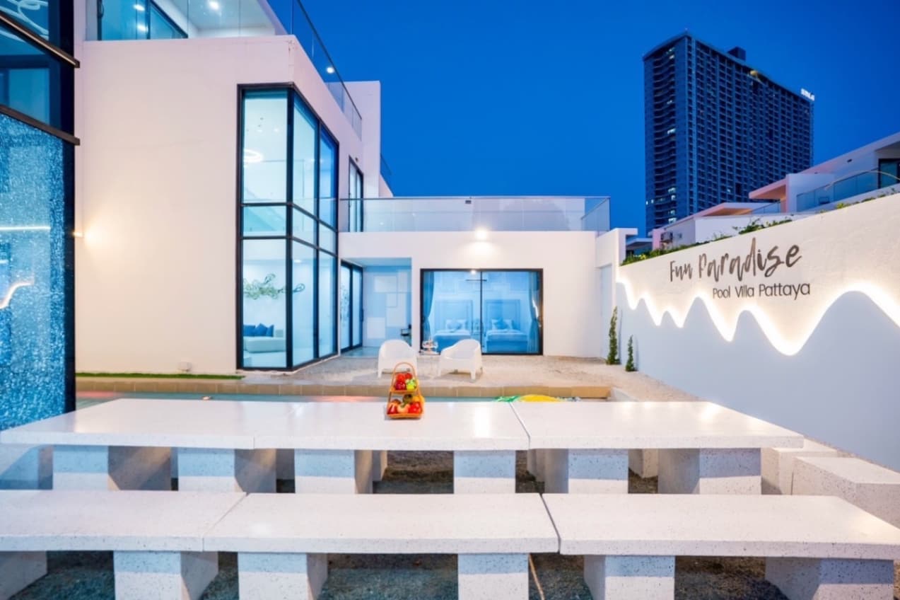 Fun paradise pool villa บริเวณภายนอก ชลบุรี, พัทยาใต้ รูปที่ 20