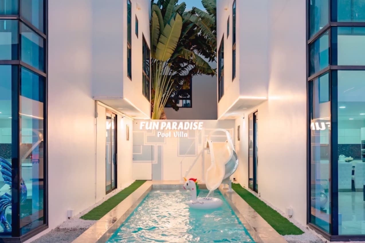 Fun paradise pool villa บริเวณภายนอก ชลบุรี, พัทยาใต้ รูปที่ 4