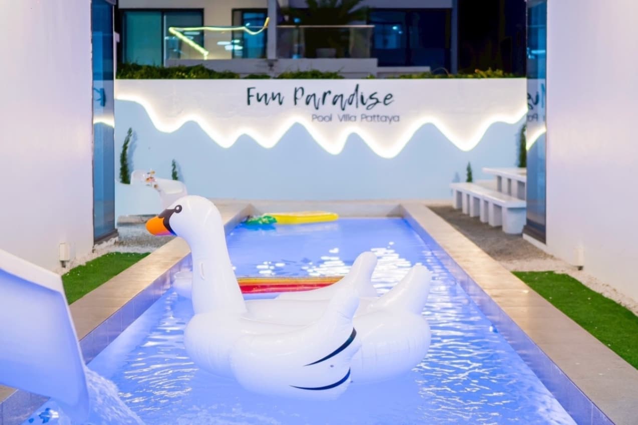 Fun paradise pool villa บริเวณภายนอก ชลบุรี, พัทยาใต้ รูปที่ 8
