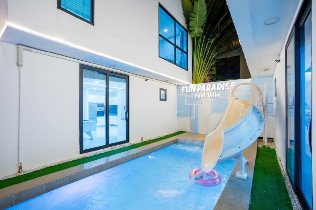 Fun paradise pool villa บริเวณภายนอก ชลบุรี, พัทยาใต้ รูปที่ 12