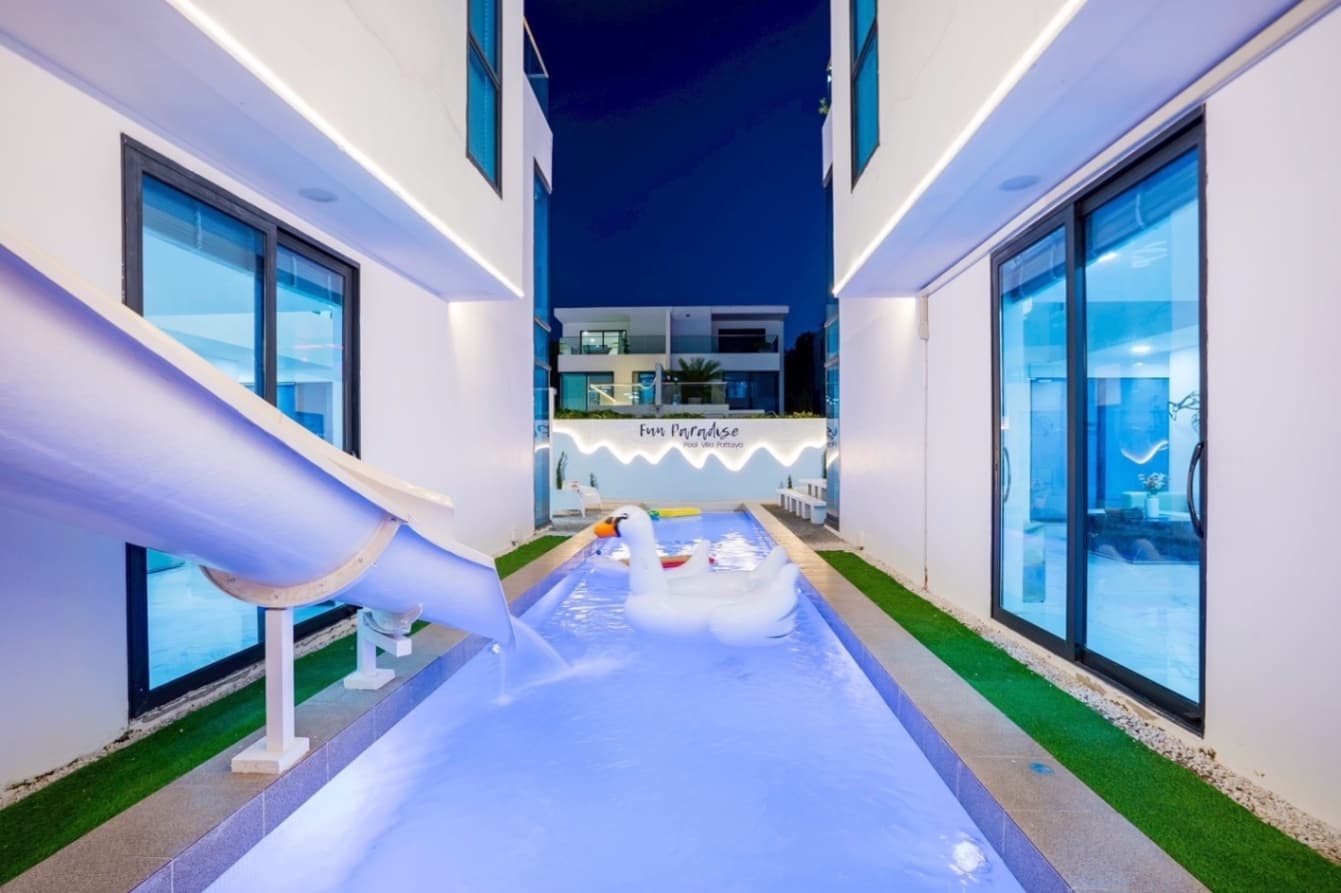 Fun paradise pool villa บริเวณภายนอก ชลบุรี, พัทยาใต้ รูปที่ 9