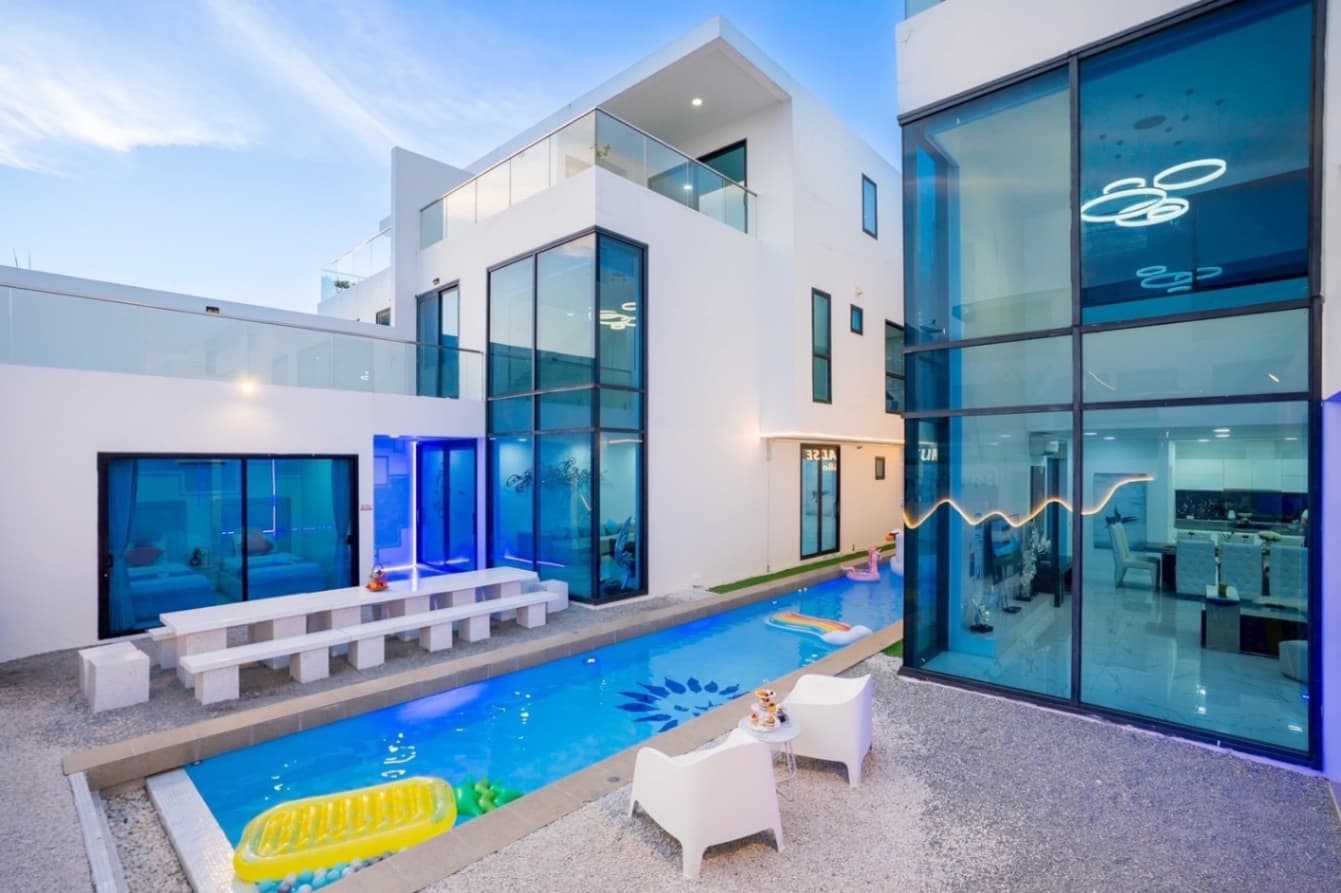 Fun paradise pool villa บริเวณภายนอก ชลบุรี, พัทยาใต้ รูปที่ 21