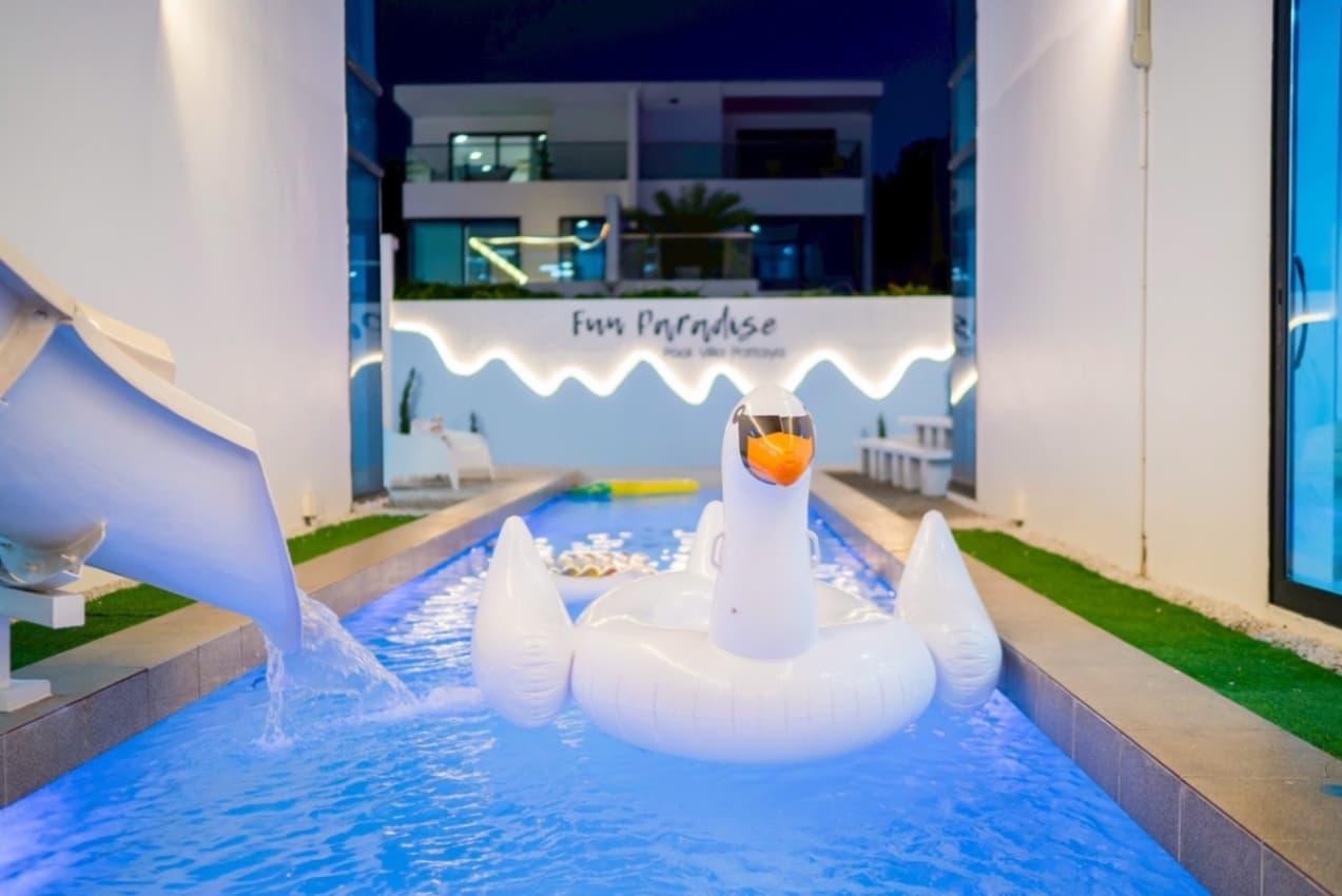 Fun paradise pool villa บริเวณภายนอก ชลบุรี, พัทยาใต้ รูปที่ 5