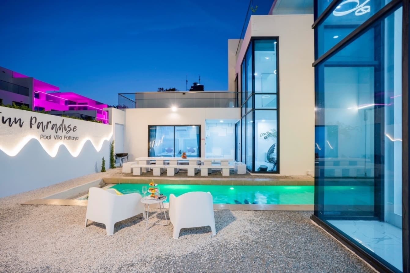 Fun paradise pool villa บริเวณภายนอก ชลบุรี, พัทยาใต้ รูปที่ 14