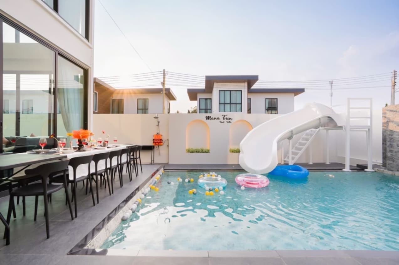Mana fun pool villa exterior in Chon Buri, Huay Yai, photo 4