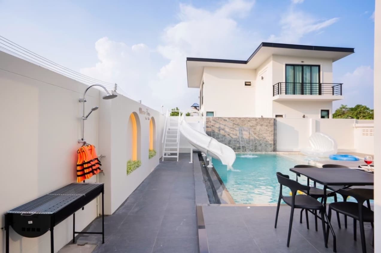 Mana fun pool villa exterior in Chon Buri, Huay Yai, photo 18
