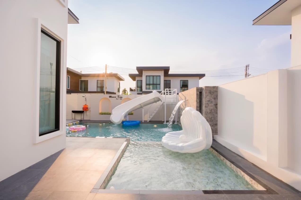 Mana fun pool villa exterior in Chon Buri, Huay Yai, photo 21