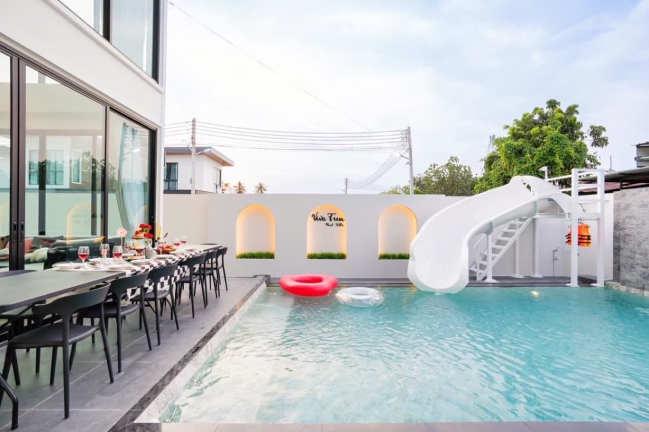 Viva fun pool villa บริเวณภายนอก ชลบุรี, ห้วยใหญ่ รูปที่ 9