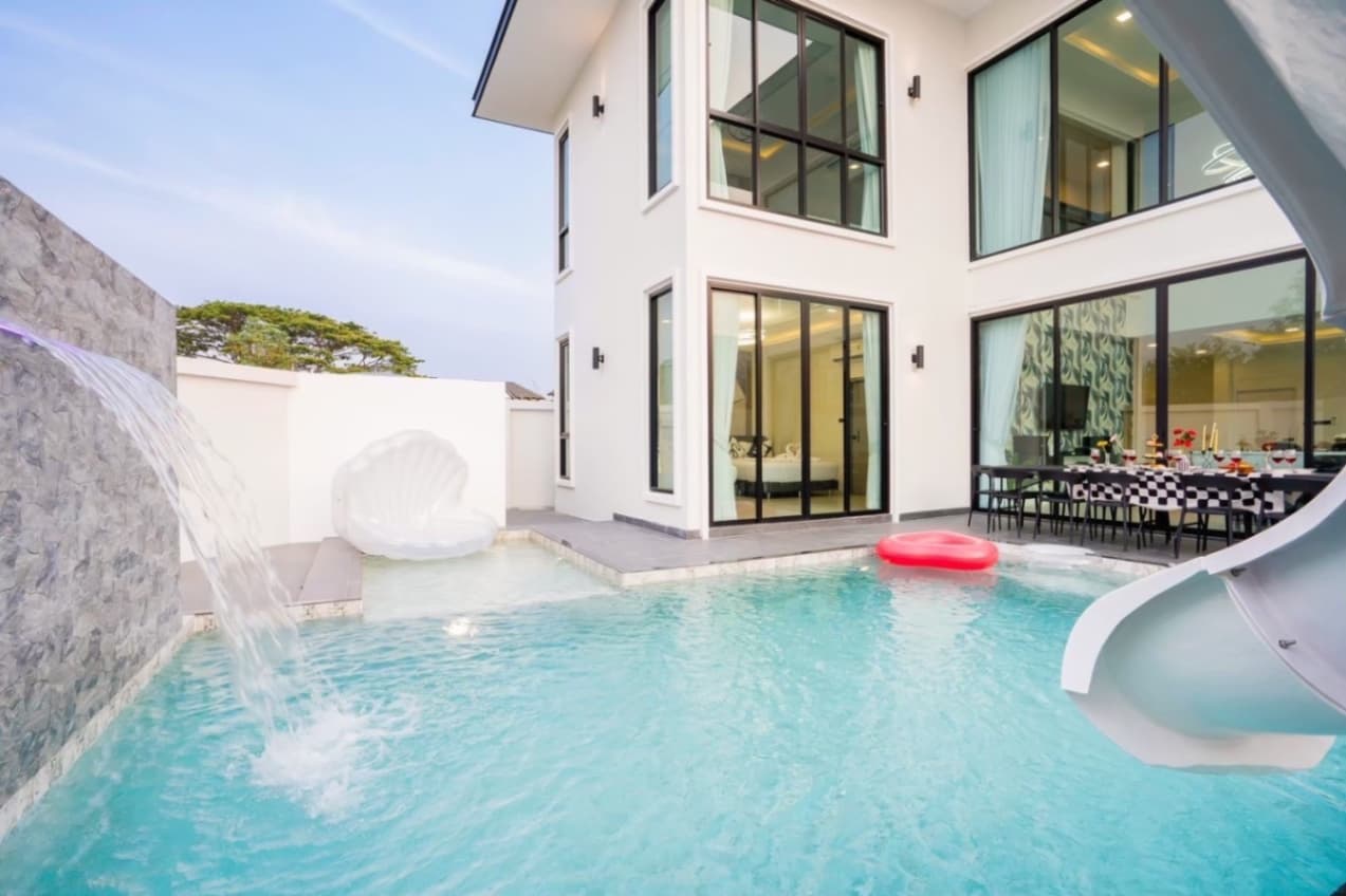 Viva fun pool villa บริเวณภายนอก ชลบุรี, ห้วยใหญ่ รูปที่ 12