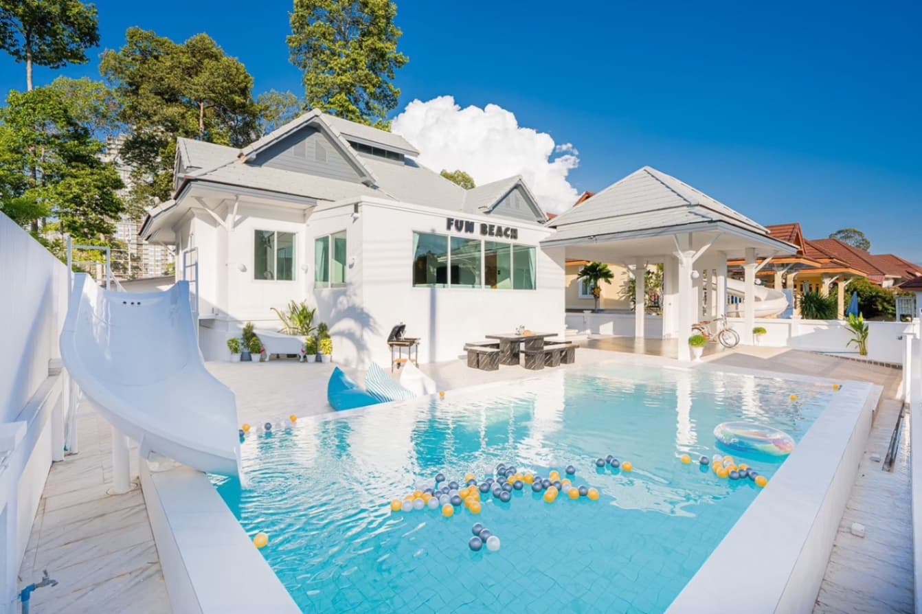 Fun beach pool villa บริเวณภายนอก ชลบุรี, บางเสร่ รูปที่ 12