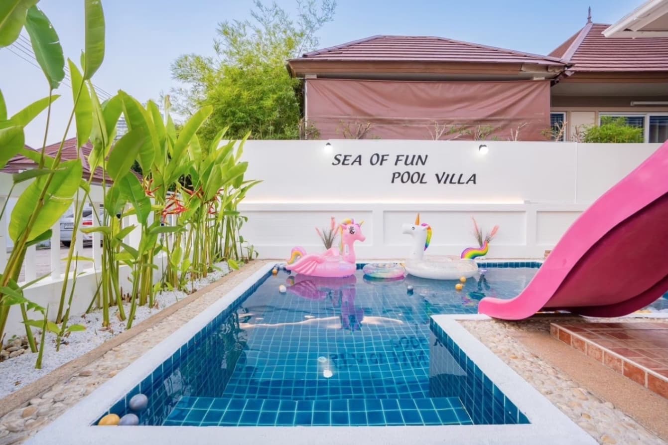 Sea of fun pool villa exterior in Chon Buri, Bang Saray, photo 10