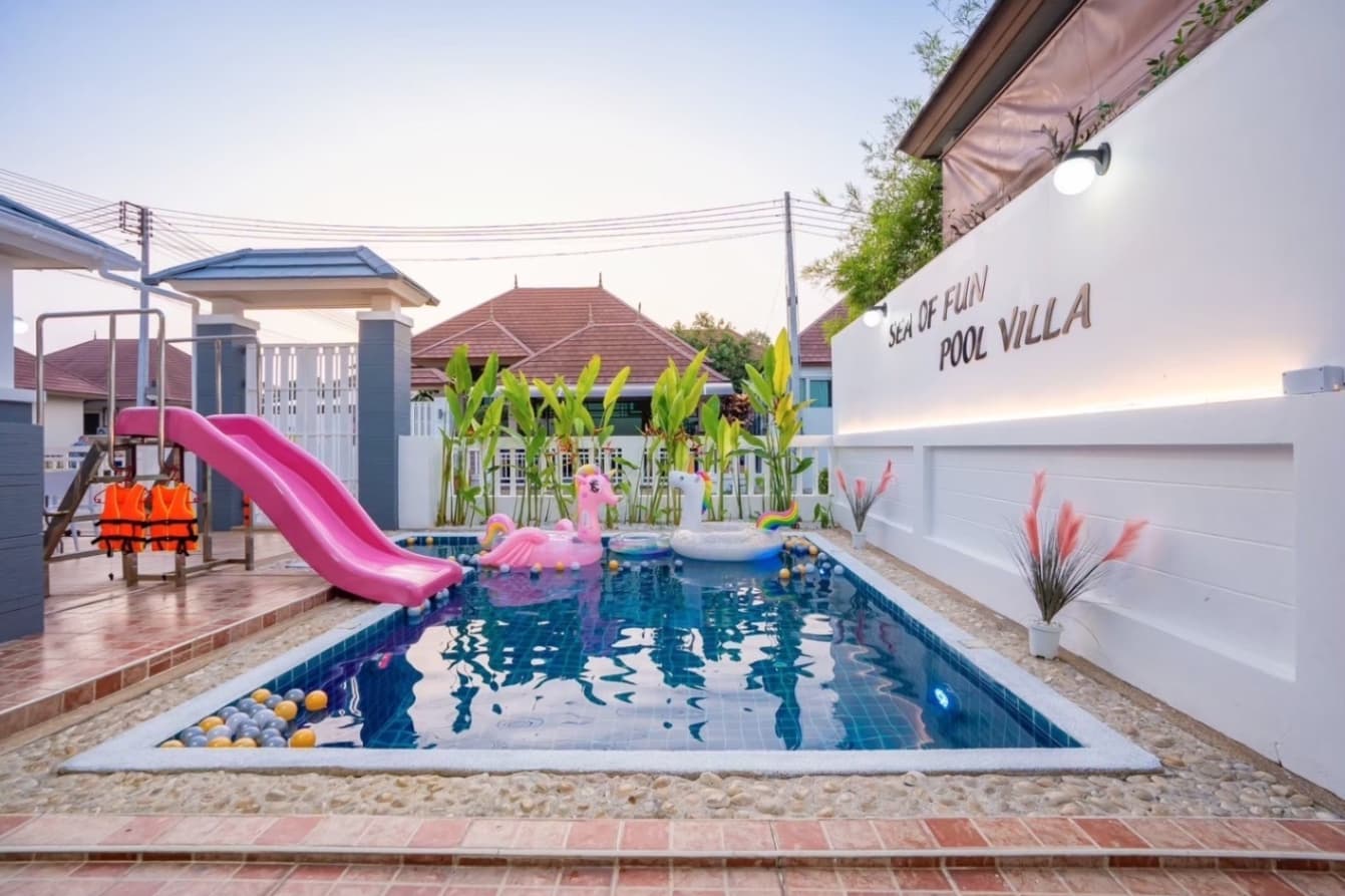 Sea of fun pool villa exterior in Chon Buri, Bang Saray, photo 4