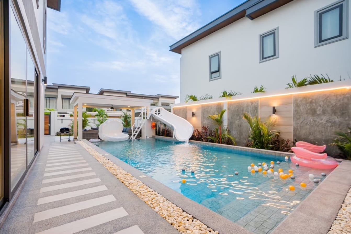 Best fun pool villa exterior in Chon Buri, Jomtien, photo 18