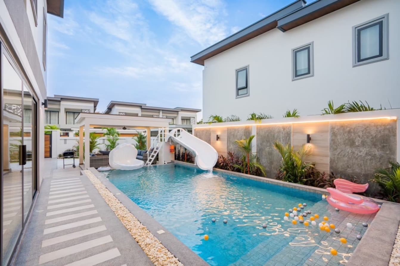 Best fun pool villa exterior in Chon Buri, Jomtien, photo 19