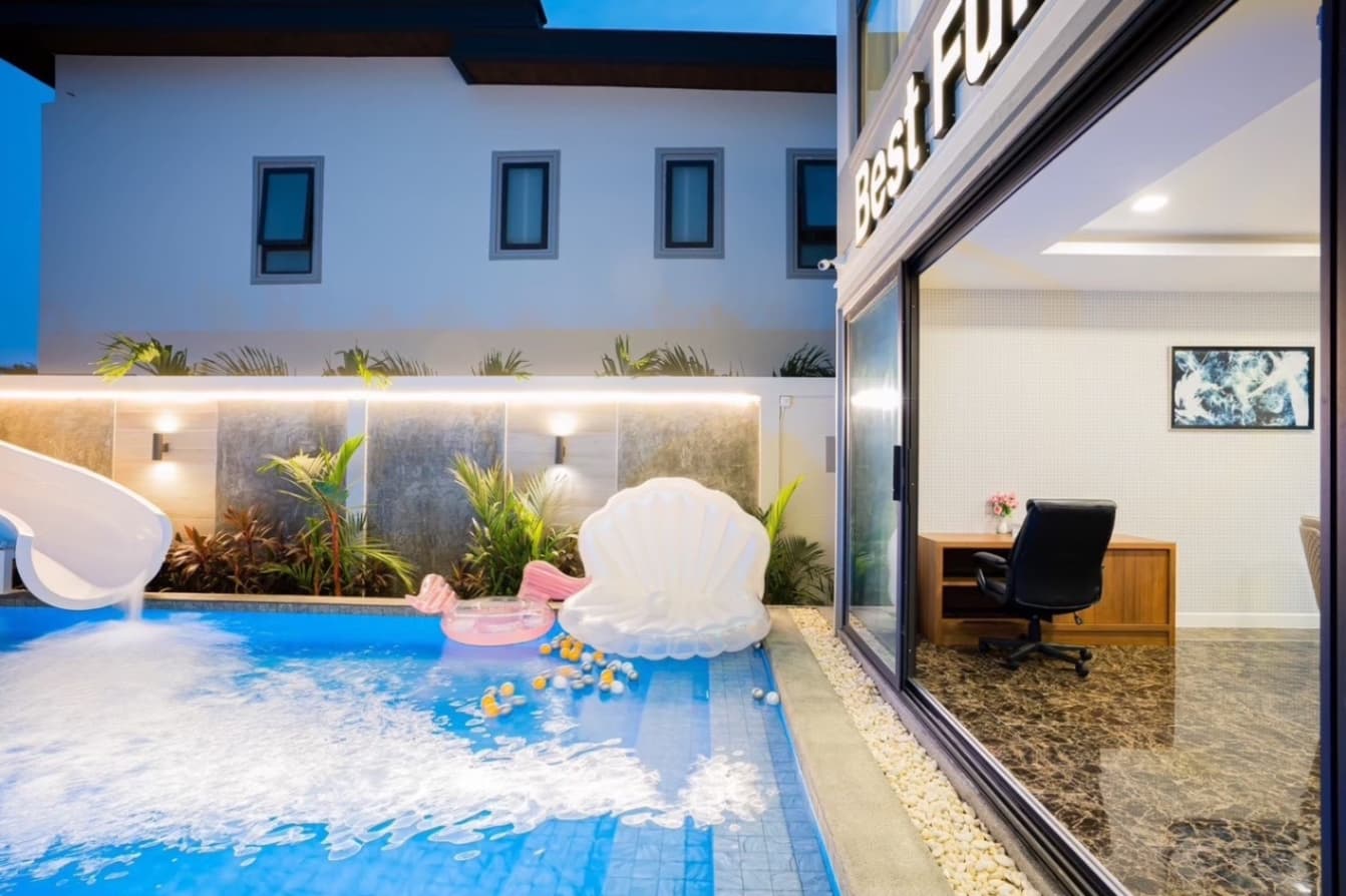 Best fun pool villa exterior in Chon Buri, Jomtien, photo 4