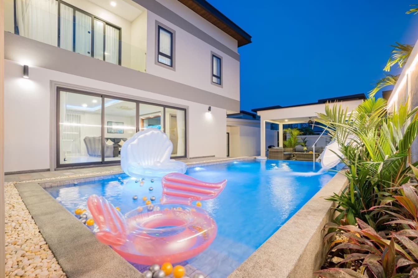 Best fun pool villa exterior in Chon Buri, Jomtien, photo 1