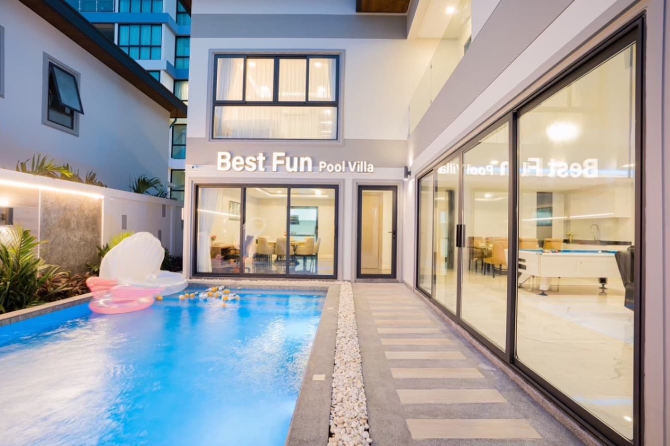 Best fun pool villa exterior in Chon Buri, Jomtien, photo 2
