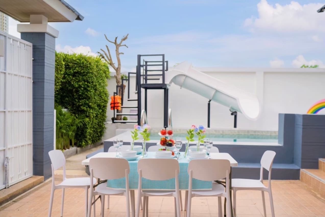 Oceans fun pool villa exterior in Chon Buri, Bang Saray, photo 20