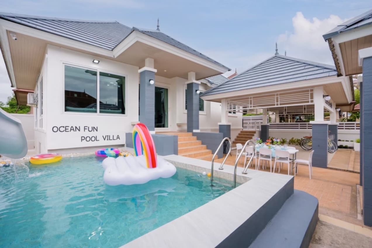 Oceans fun pool villa exterior in Chon Buri, Bang Saray, photo 15