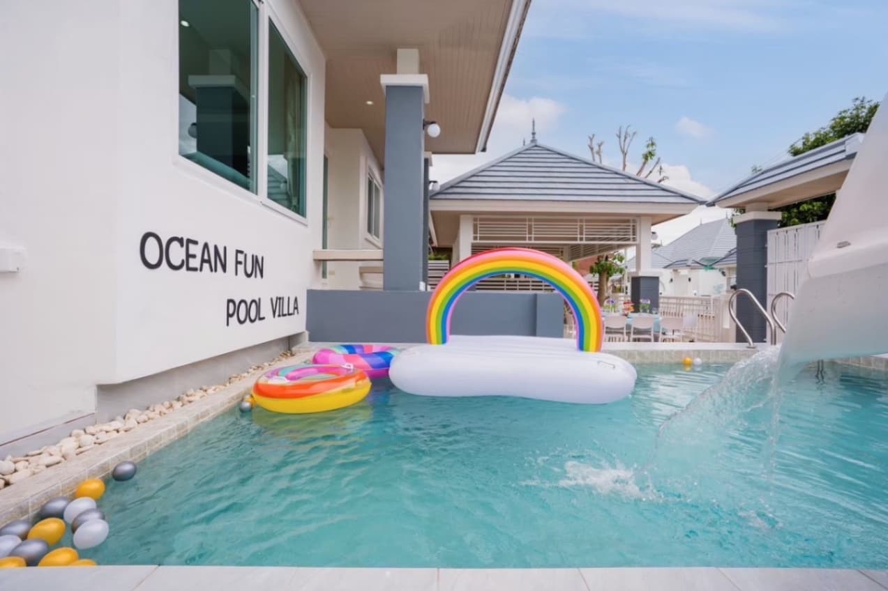 Oceans fun pool villa exterior in Chon Buri, Bang Saray, photo 8