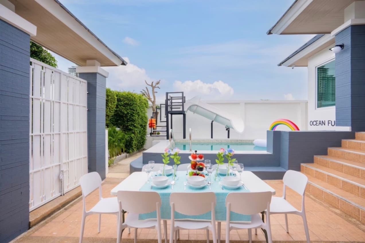 Oceans fun pool villa exterior in Chon Buri, Bang Saray, photo 2
