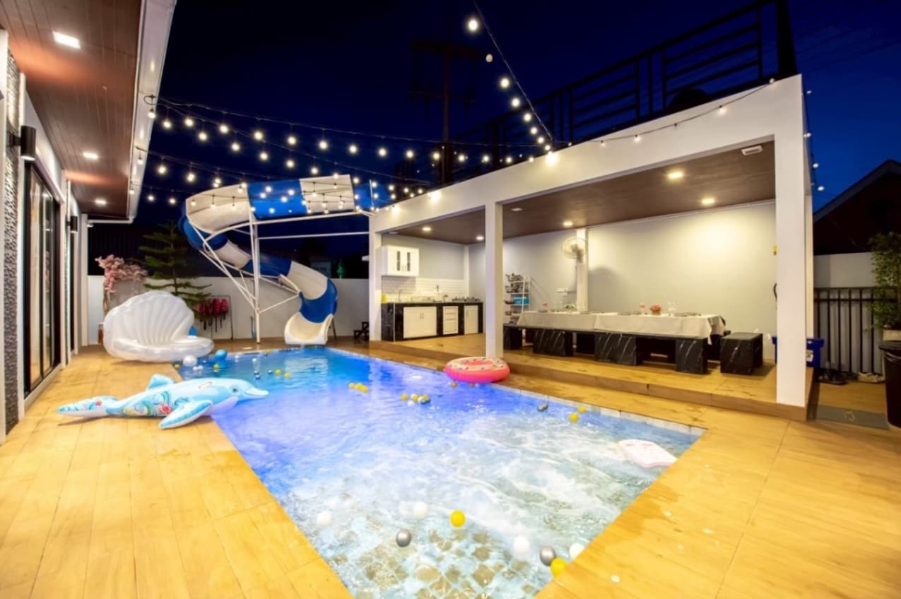 Celesta pool villa บริเวณภายนอก ชลบุรี, จอมเทียน รูปที่ 24
