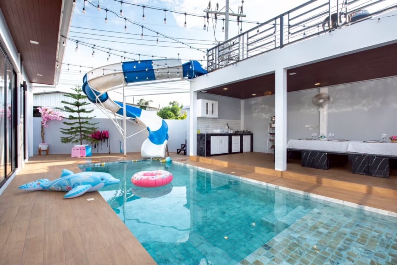 Celesta pool villa บริเวณภายนอก ชลบุรี, จอมเทียน รูปที่ 8