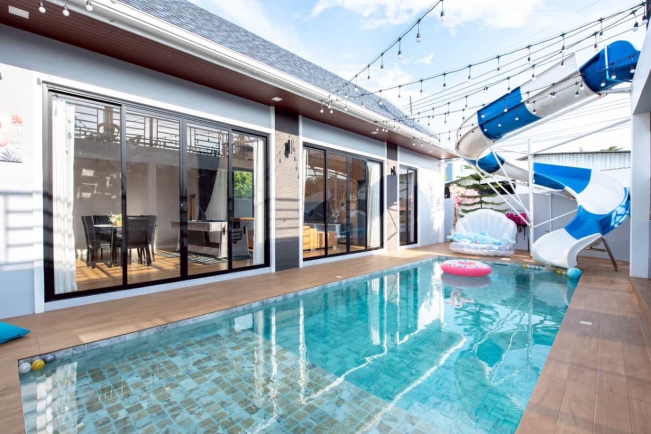 Celesta pool villa บริเวณภายนอก ชลบุรี, จอมเทียน รูปที่ 6
