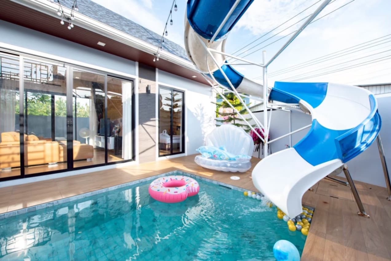 Celesta pool villa บริเวณภายนอก ชลบุรี, จอมเทียน รูปที่ 7