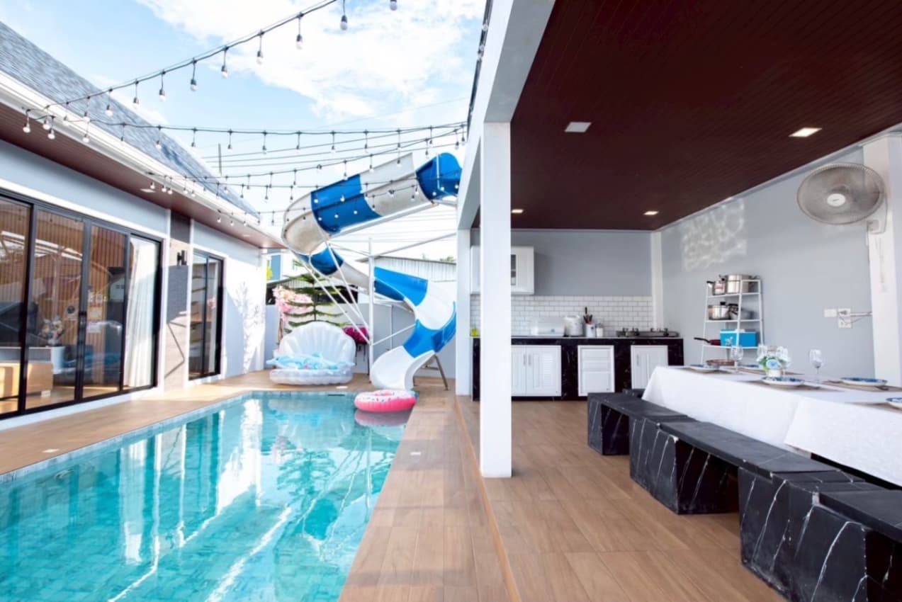 Celesta pool villa บริเวณภายนอก ชลบุรี, จอมเทียน รูปที่ 11