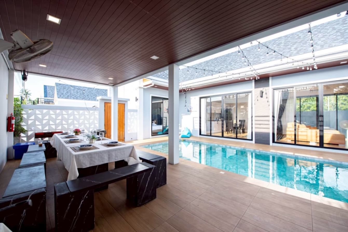 Celesta pool villa บริเวณภายนอก ชลบุรี, จอมเทียน รูปที่ 13