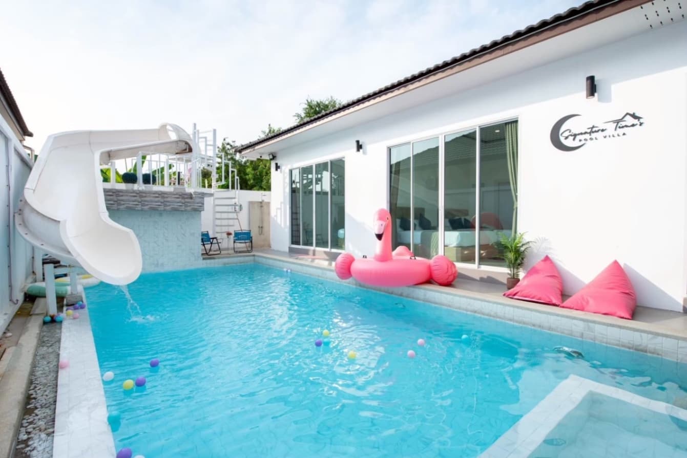 Signature pool villa exterior in Chon Buri, Huay Yai, photo 12
