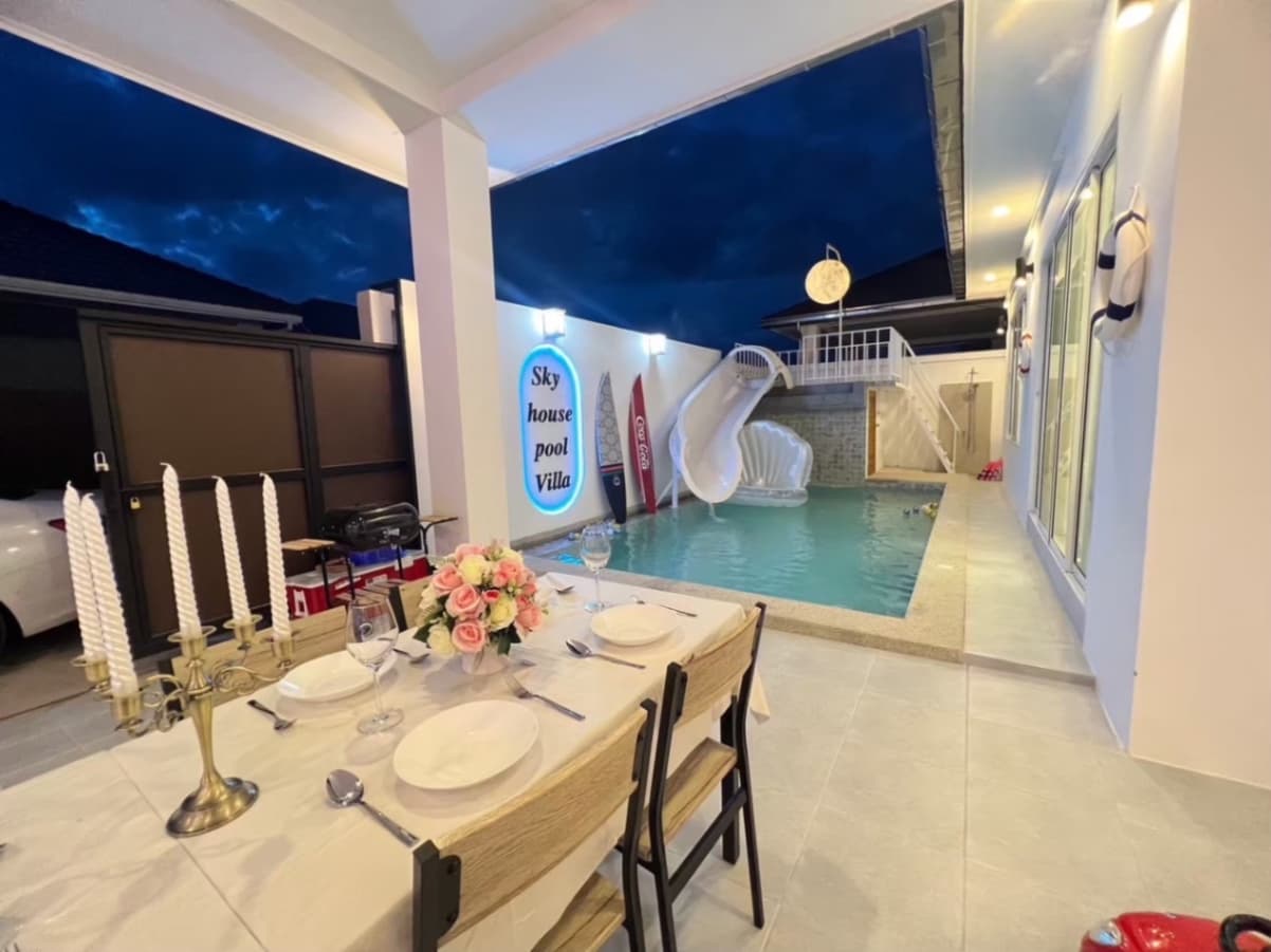 Sky pool villa บริเวณภายนอก ชลบุรี, ห้วยใหญ่ รูปที่ 16