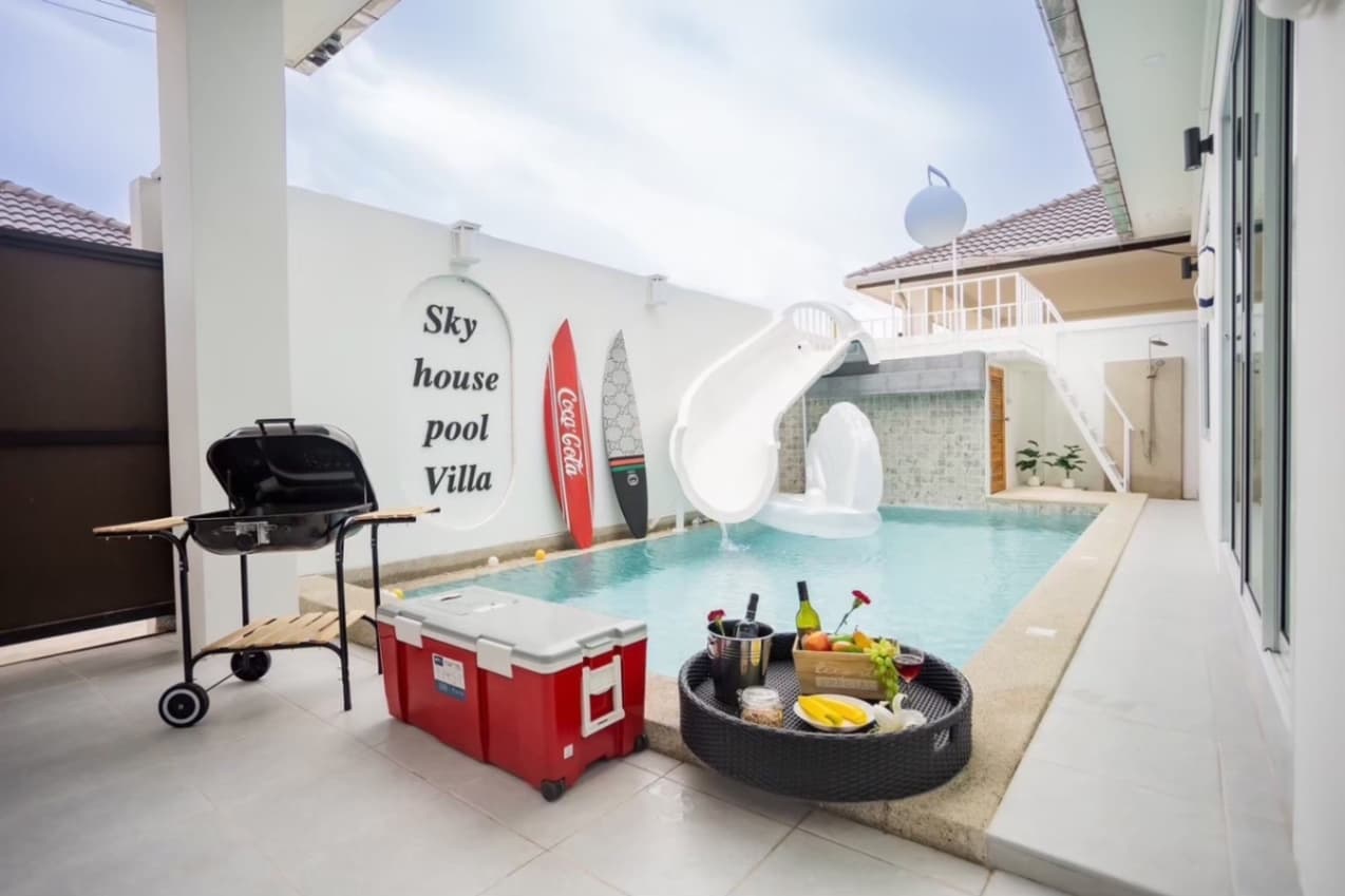 Sky pool villa บริเวณภายนอก ชลบุรี, ห้วยใหญ่ รูปที่ 5