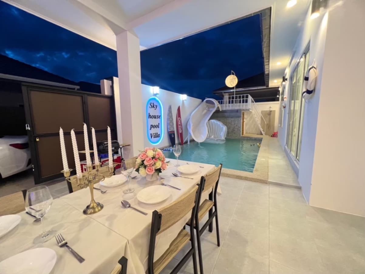 Sky pool villa บริเวณภายนอก ชลบุรี, ห้วยใหญ่ รูปที่ 17