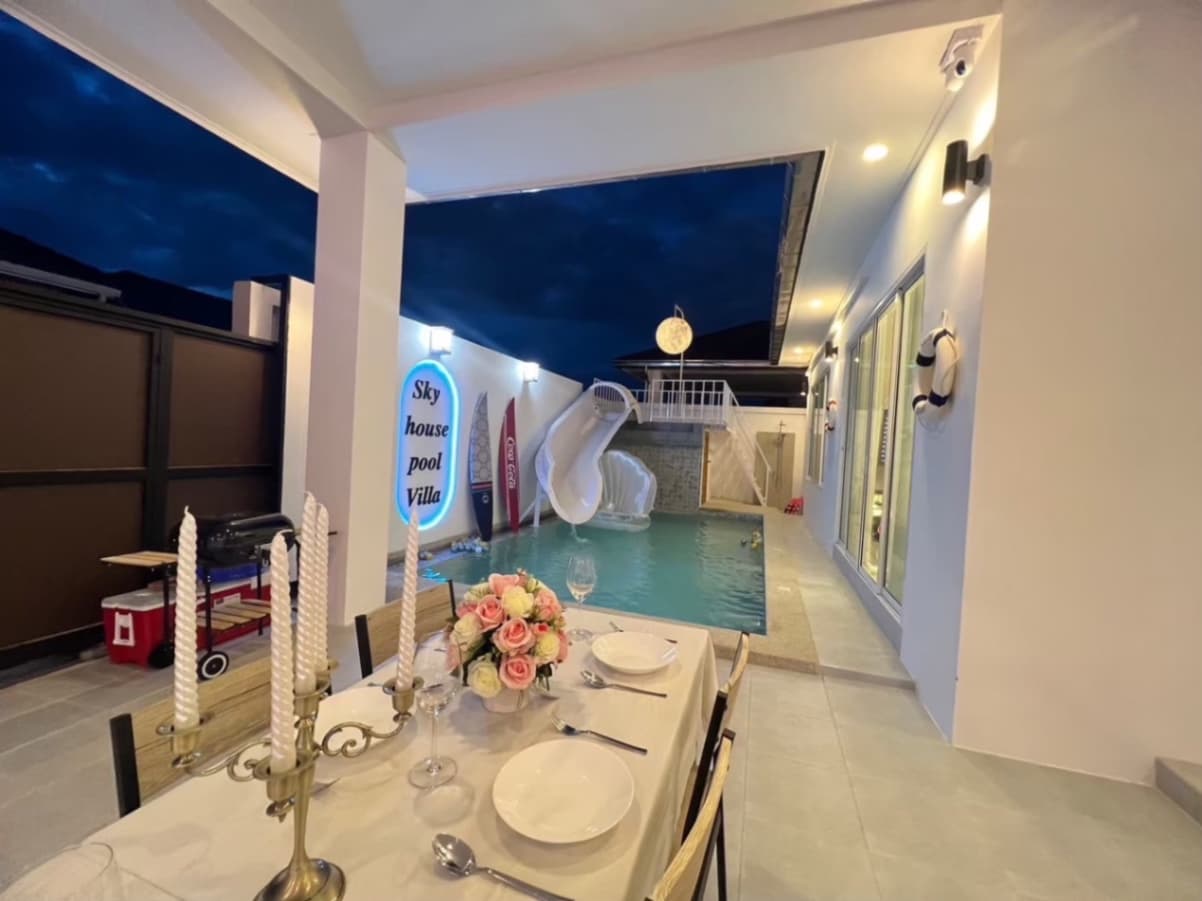 Sky pool villa บริเวณภายนอก ชลบุรี, ห้วยใหญ่ รูปที่ 18