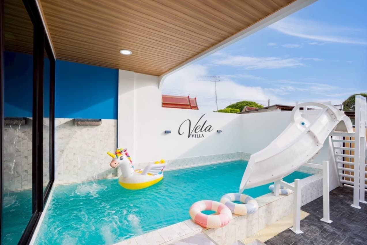 Vela pool villa บริเวณภายนอก ชลบุรี, จอมเทียน รูปที่ 14