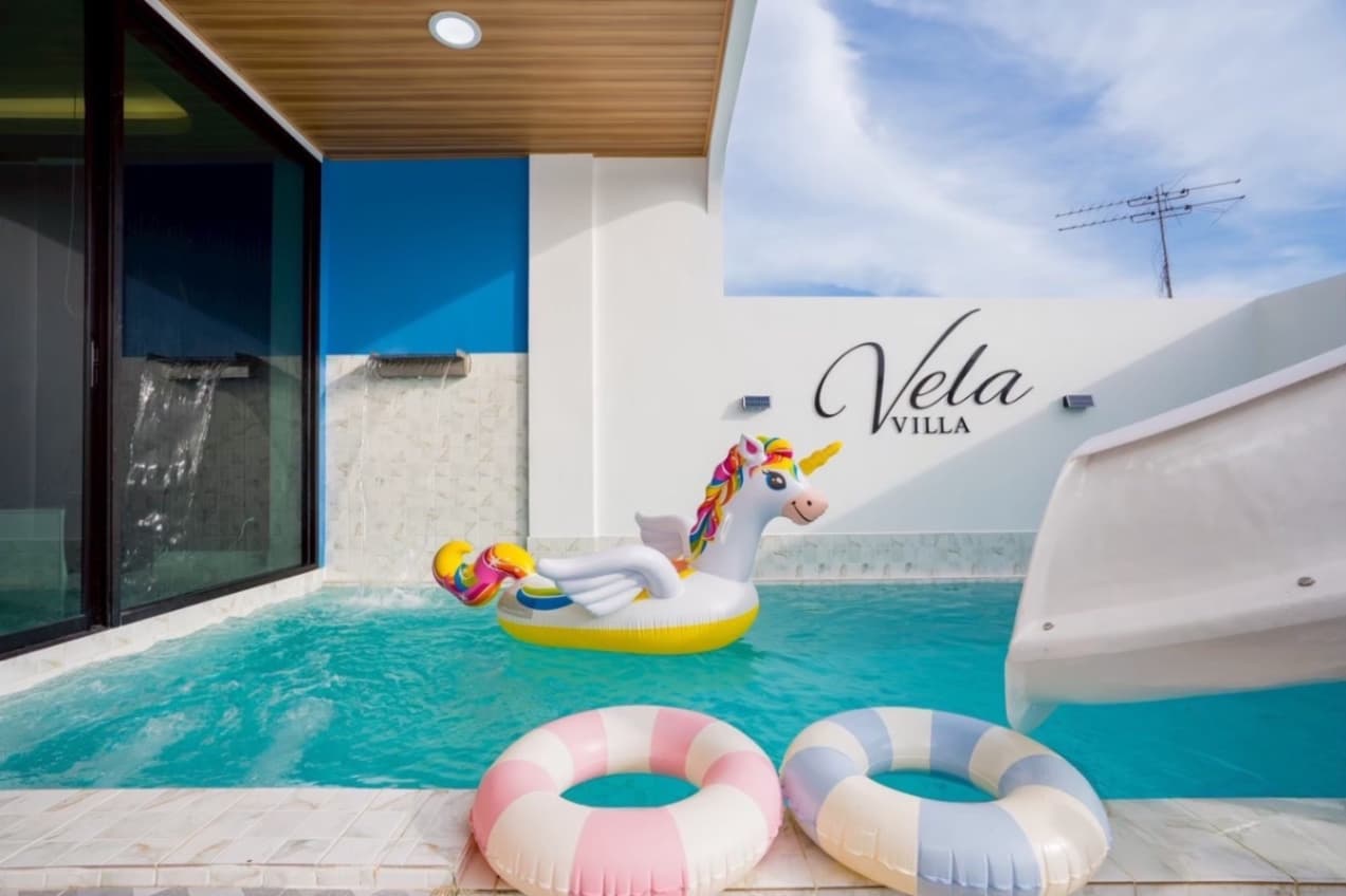 Vela pool villa บริเวณภายนอก ชลบุรี, จอมเทียน รูปที่ 16