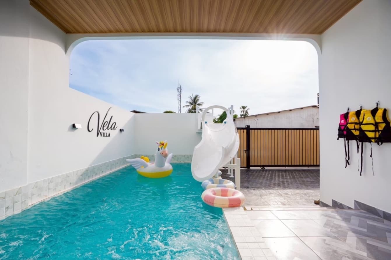 Vela pool villa บริเวณภายนอก ชลบุรี, จอมเทียน รูปที่ 9