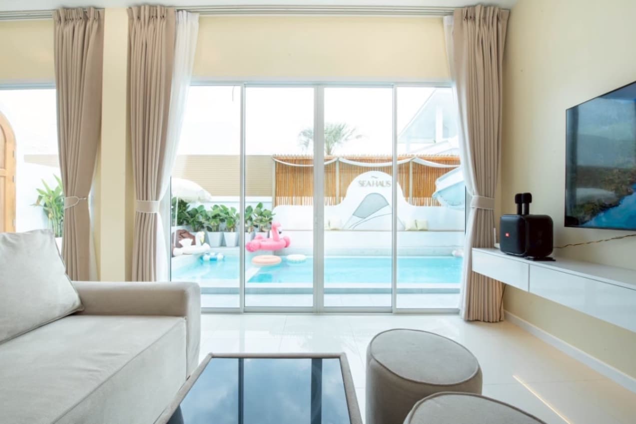 Sea haus pool villa indoor common area in Chon Buri, Huay Yai, photo 15
