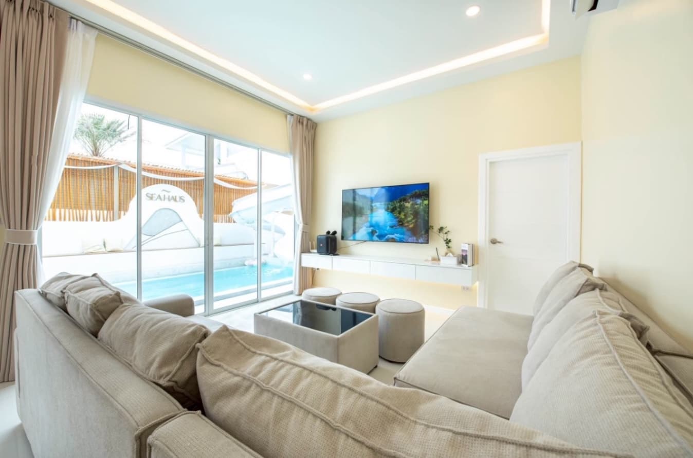 Sea haus pool villa indoor common area in Chon Buri, Huay Yai, photo 20
