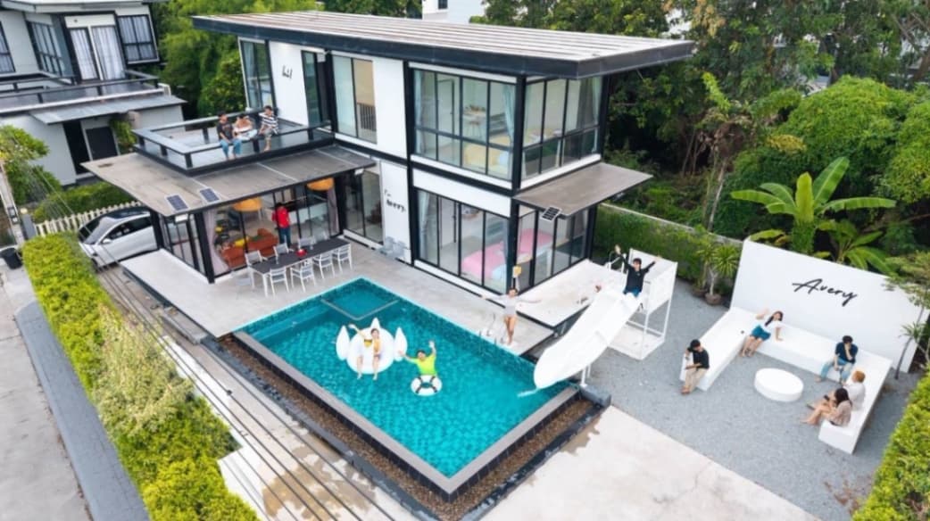 Avery pool villa บริเวณภายนอก ชลบุรี, ห้วยใหญ่ รูปที่ 6