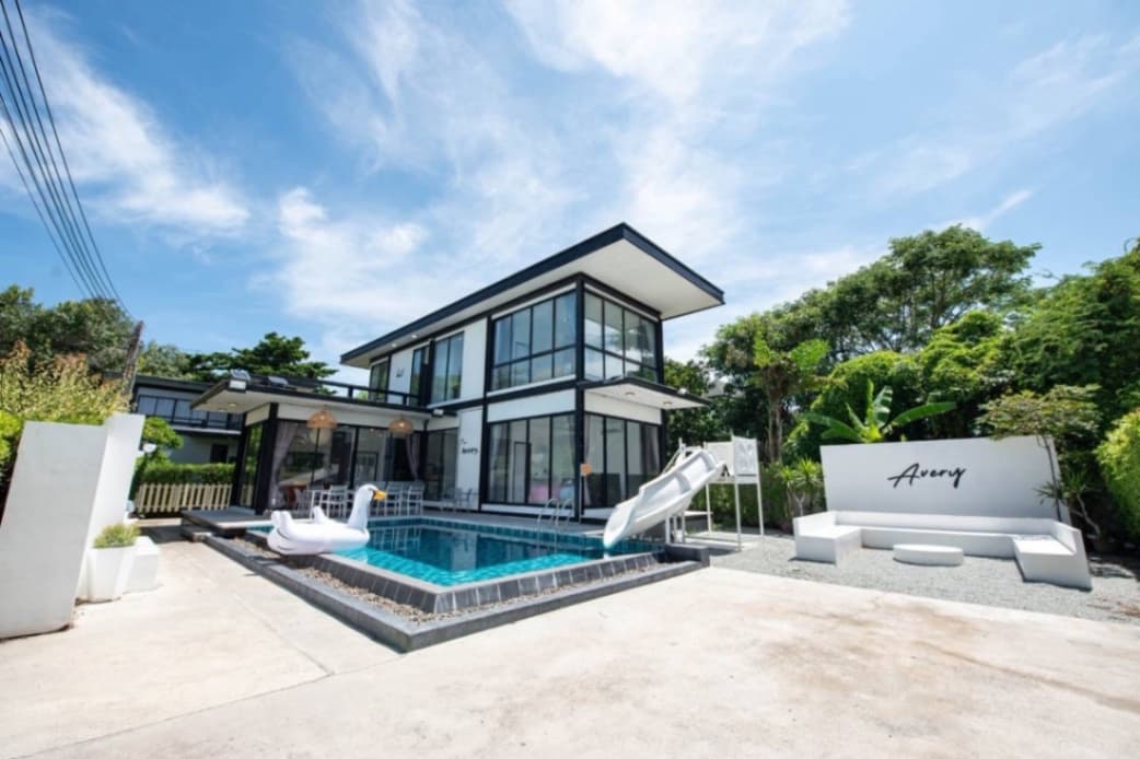 Avery pool villa บริเวณภายนอก ชลบุรี, ห้วยใหญ่ รูปที่ 12