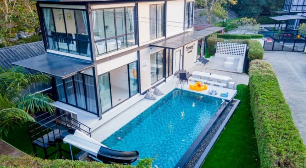 Emery pool villa exterior in Chon Buri, Huay Yai, photo 23