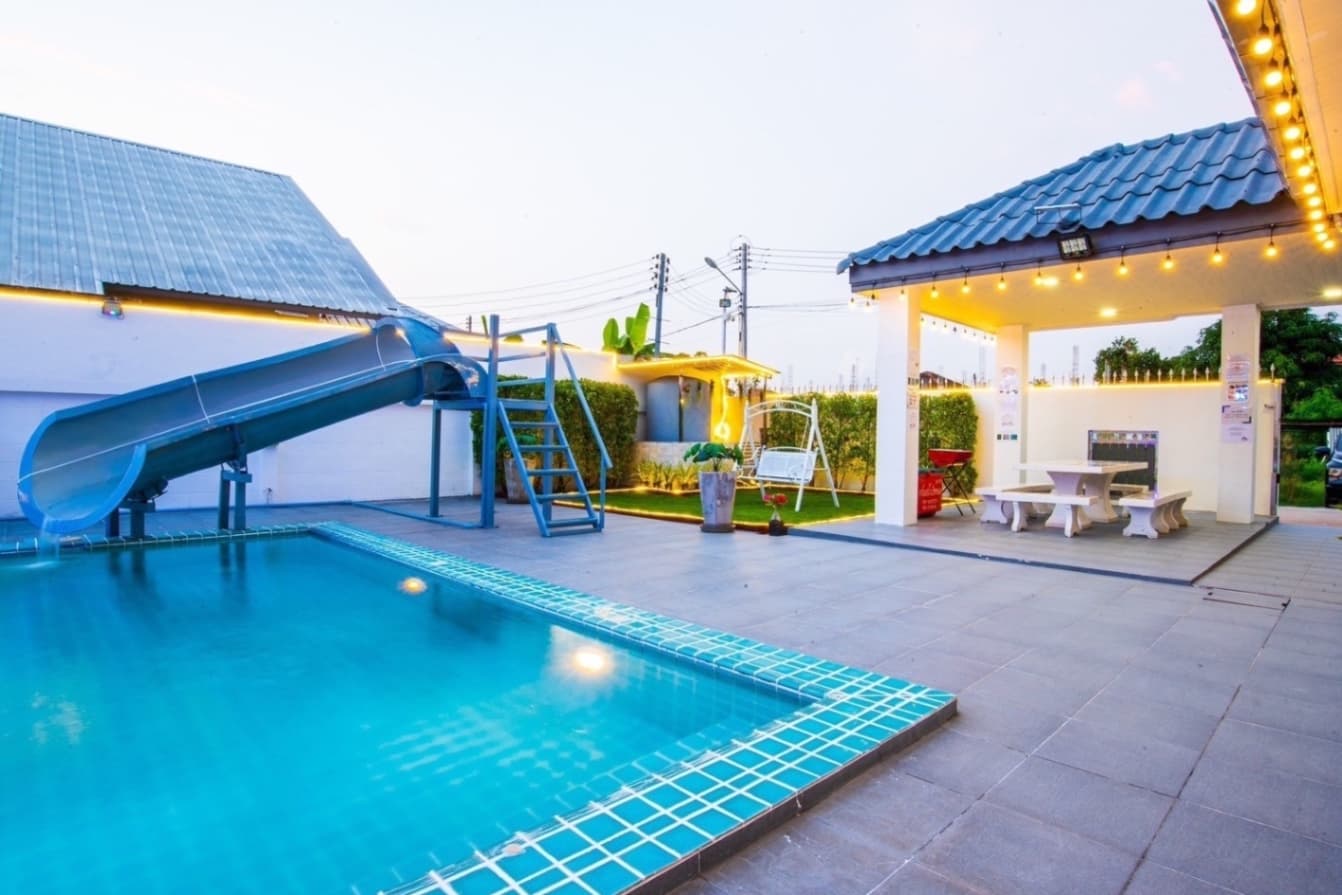 Poppy pool villa บริเวณภายนอก ชลบุรี, พัทยาเหนือ รูปที่ 5