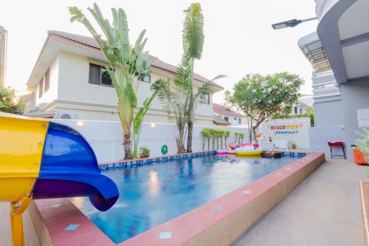 Disco pop pool villa บริเวณภายนอก ชลบุรี, พัทยาใต้ รูปที่ 24