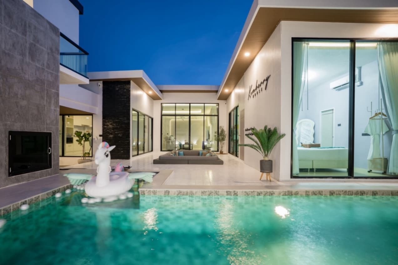 Kimberry pool villa บริเวณภายนอก ชลบุรี, จอมเทียน รูปที่ 24